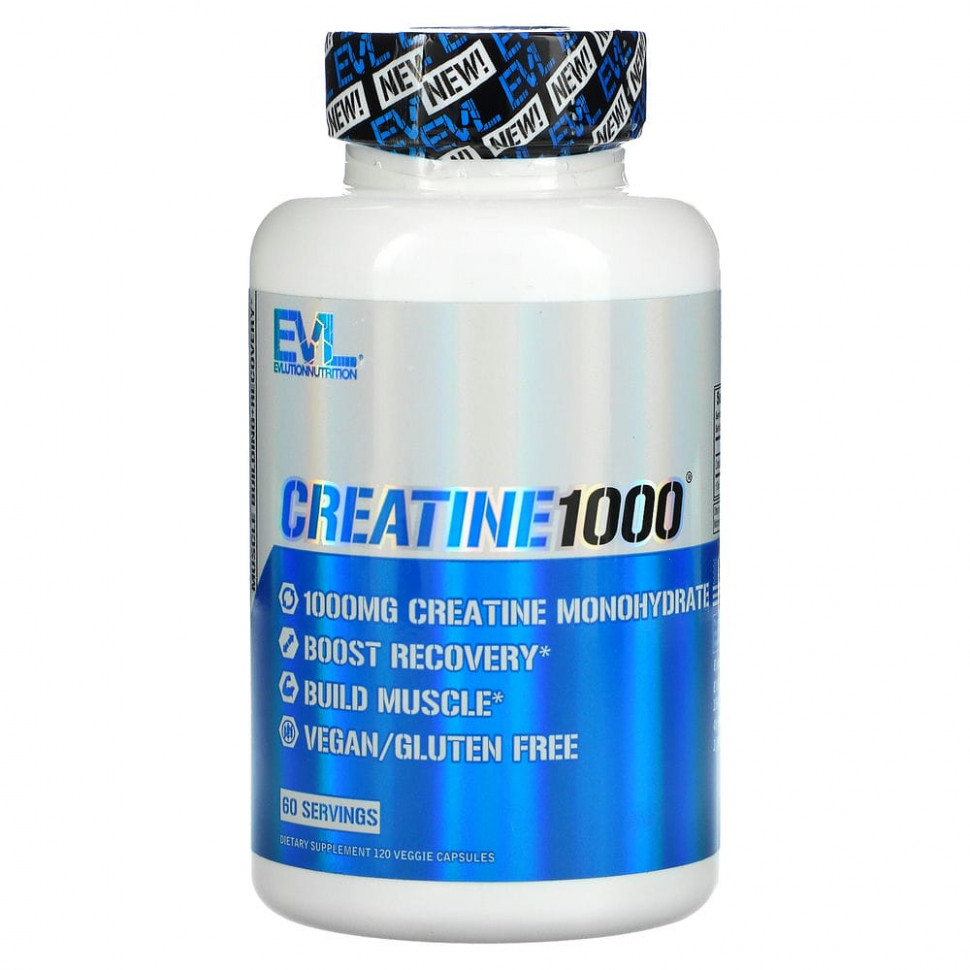 EVLution Nutrition, Creatine1000, , 500 , 120      , -, 