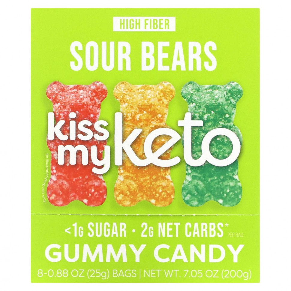 Kiss My Keto, Gummy Candy,  , 8 , 25  (0,88 )    , -, 