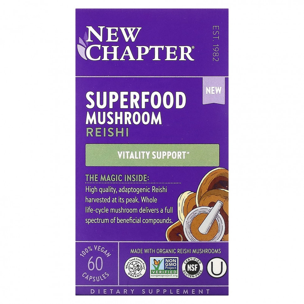 New Chapter, Superfood Mushroom, , 60      , -, 