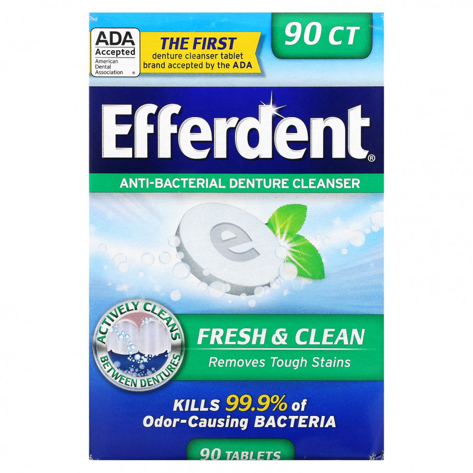 Efferdent,      , Fresh & Clean, 90     , -, 