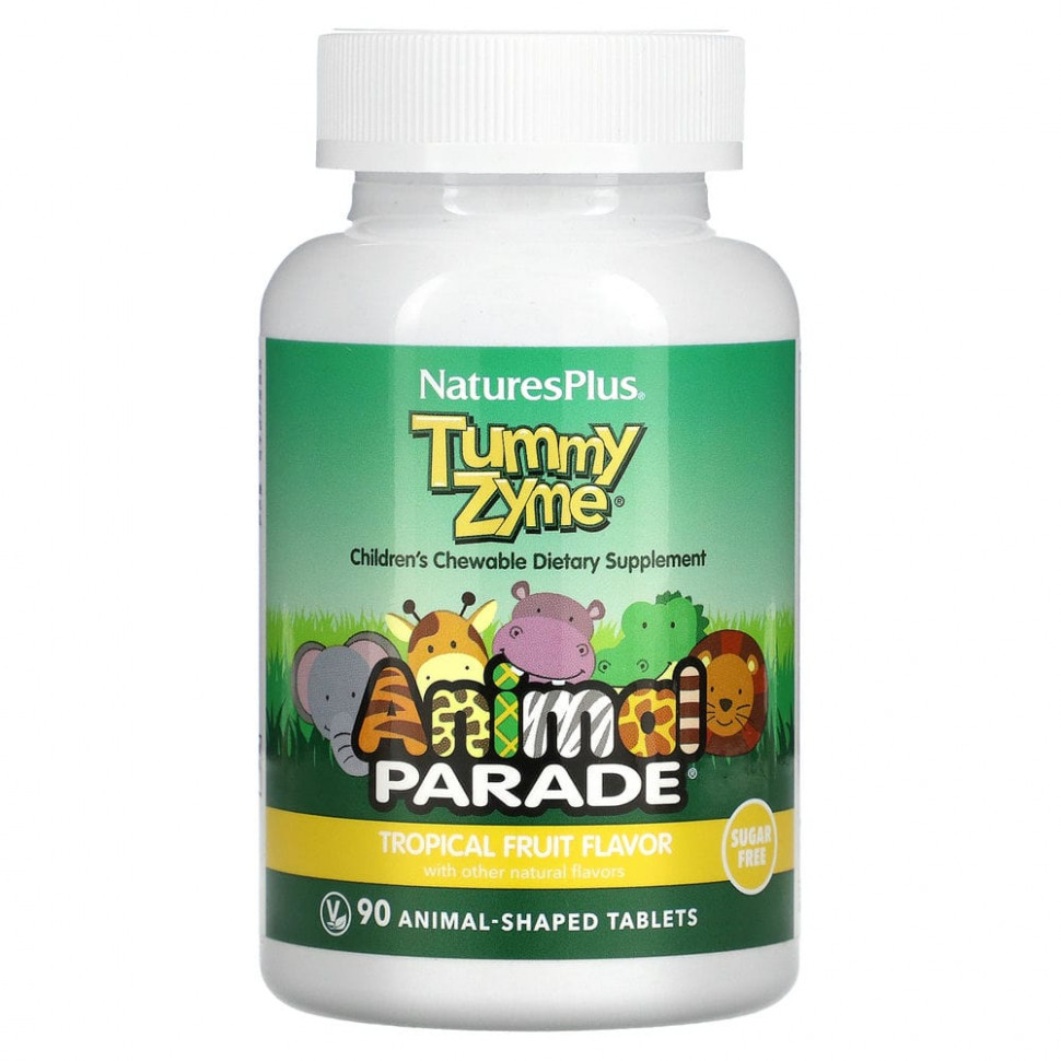 NaturesPlus, Source of Life, Animal Parade, Tummy Zyme   ,    ,    , 90        , -, 