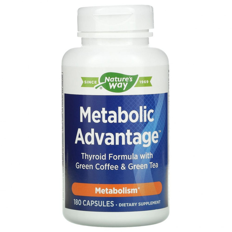 ���������� Nature's Way, Metabolic Advantage, ������� ��� ���������� ������ � ������� ���� � ������� ����, ����� �������, 180 ������  Iherb (������)