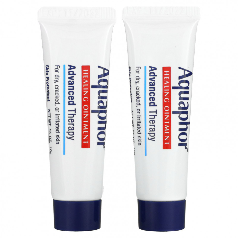 Aquaphor, Healing Ointment, Advanced Therapy, 2 Tubes, 0.35 oz (10 g) Each    , -, 