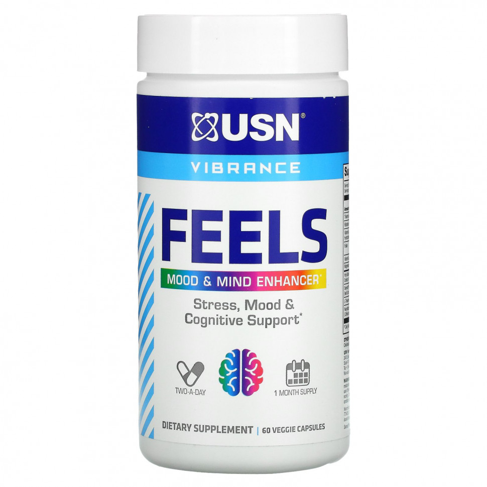 USN North America, Inc., FEELS - Mood & Mind Enhancer, 60      , -, 