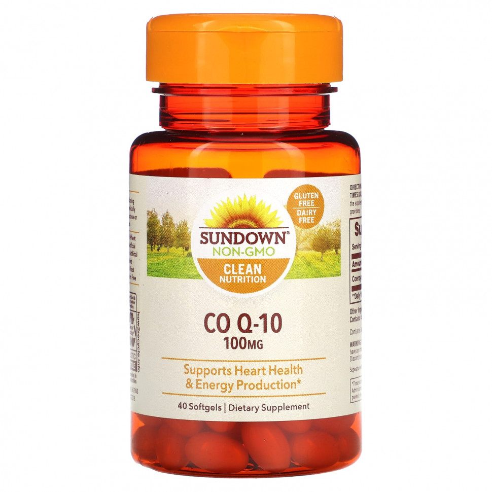 Sundown Naturals, Co Q-10, 100 , 40      , -, 