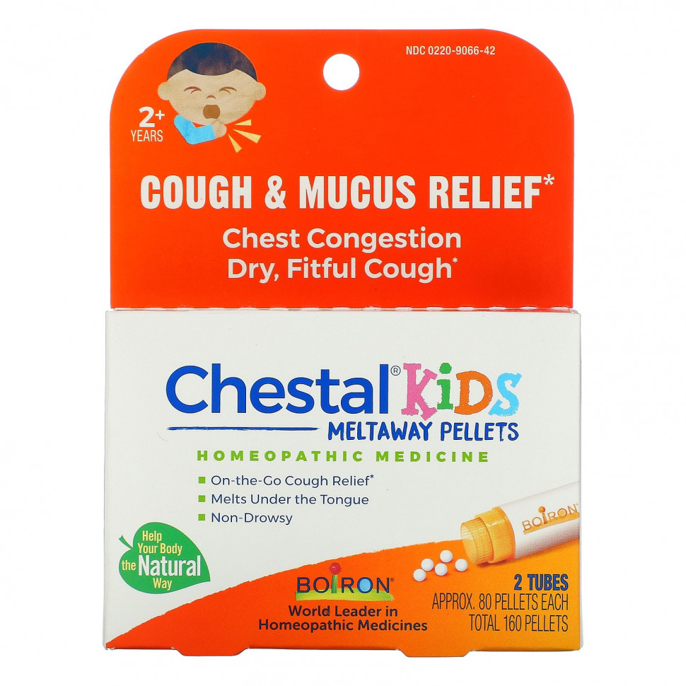 Boiron, Chestal Kids Meltaway Pellets,     ,  2 , 2 , . 80      , -, 