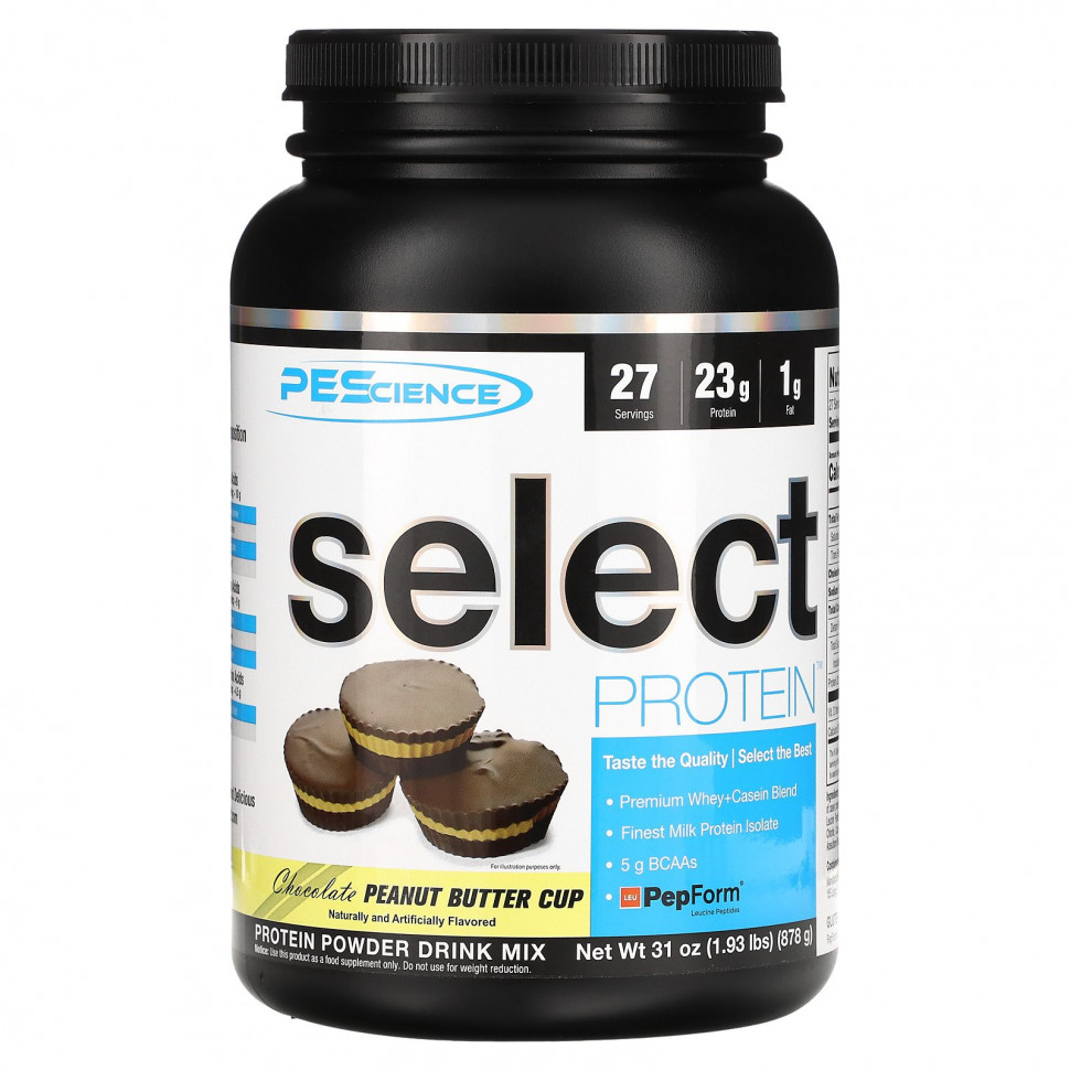 ���������� PEScience, Select Protein, ����������� ���������� ����� ��� ������������� �������, ����� � ���������� � ���������� ������, 878 � (1,93 �����)  Iherb (������)