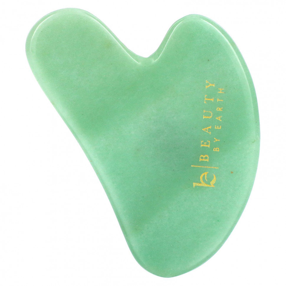 Beauty By Earth, Jade Gua Sha, Scraping Massage Tool, 1 Tool    , -, 