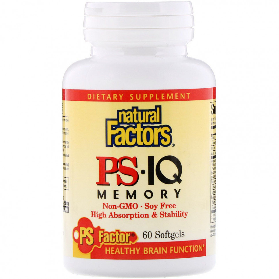 Natural Factors, PS - IQ Memory, 60      , -, 