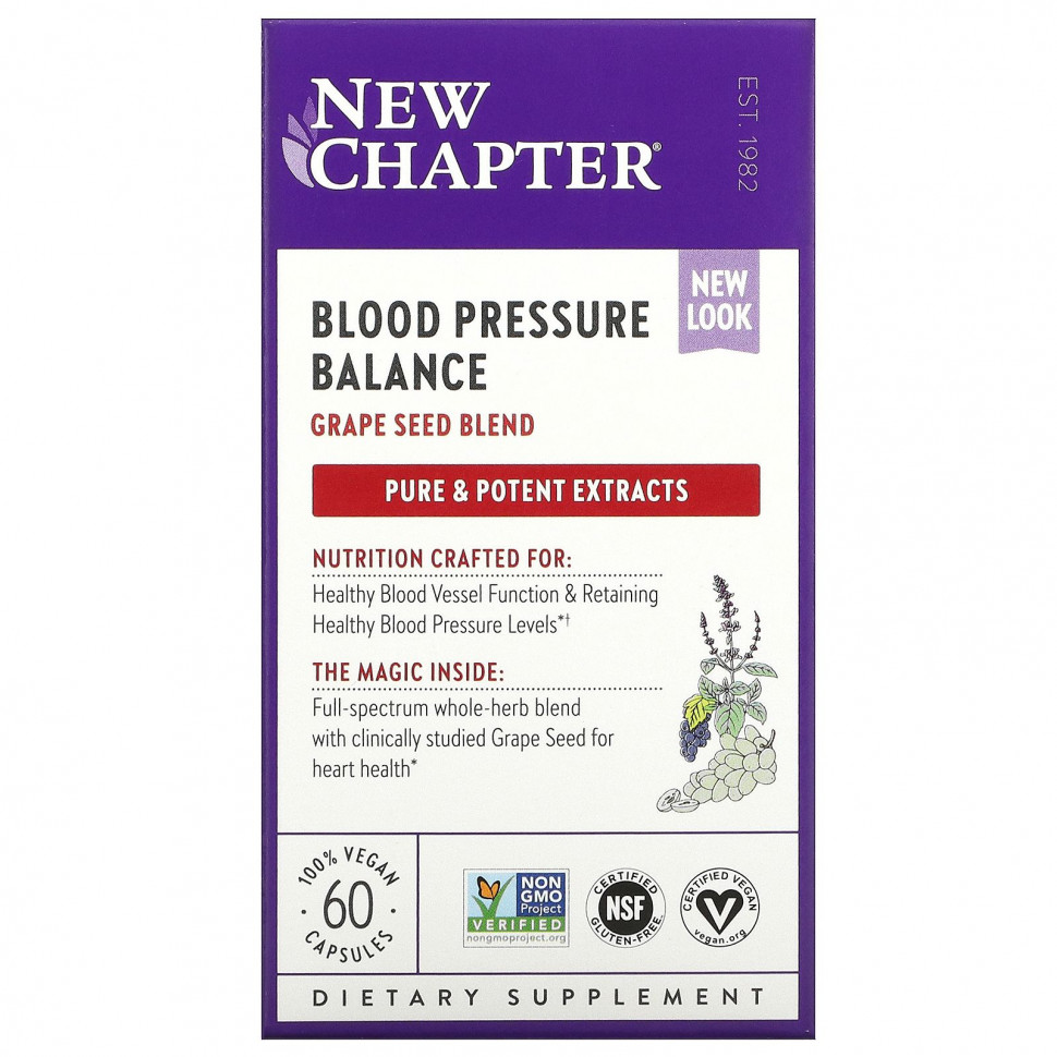  New Chapter, Blood Pressure Balance,   , 60    Iherb ()