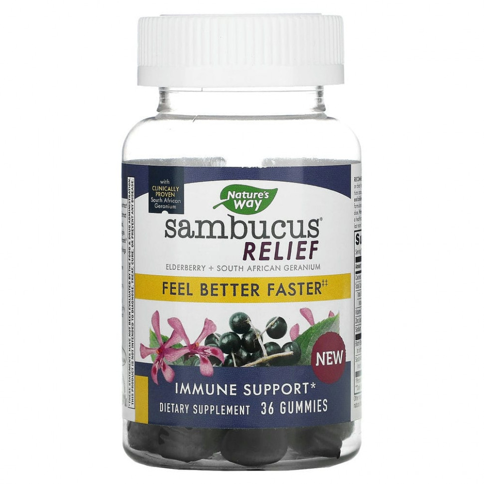 Nature's Way, Sambucus Relief,  ,    , 36      , -, 