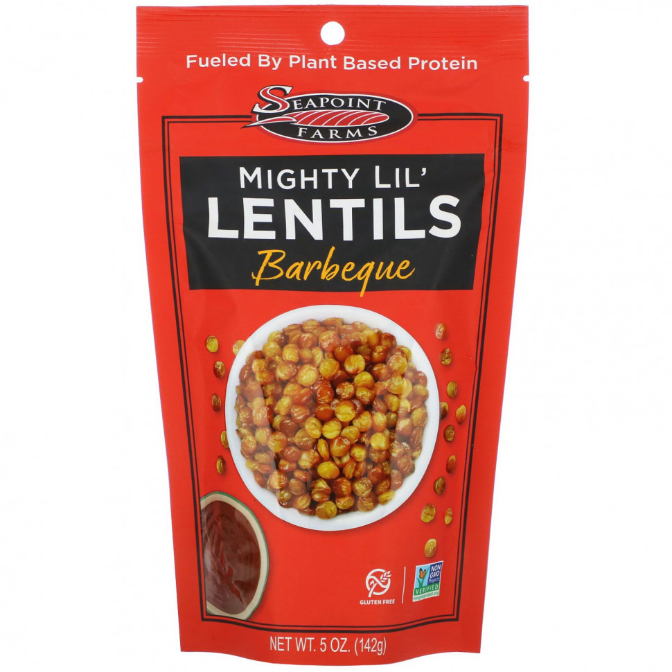 Seapoint Farms, Mighty Lil' Lentils, Barbecue, 5 oz (142 g)    , -, 