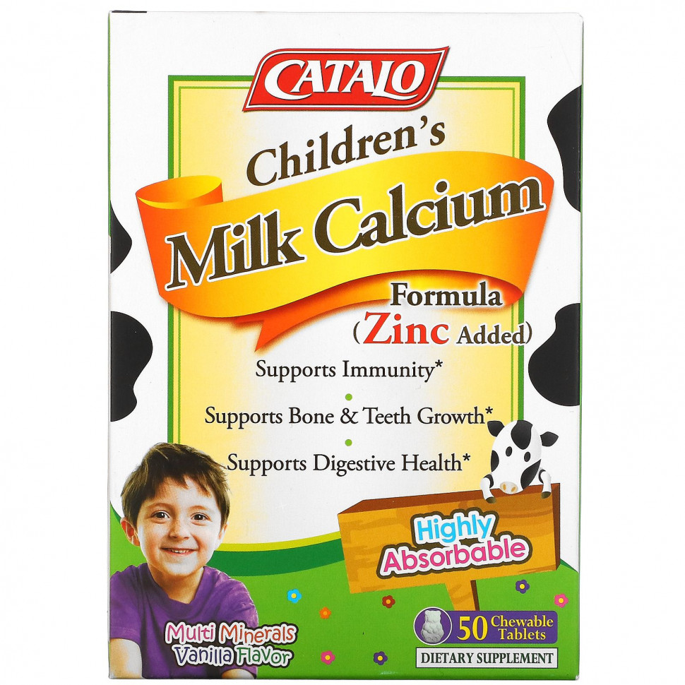 Catalo Naturals, Children's Milk Calcium Formula, , 50      , -, 