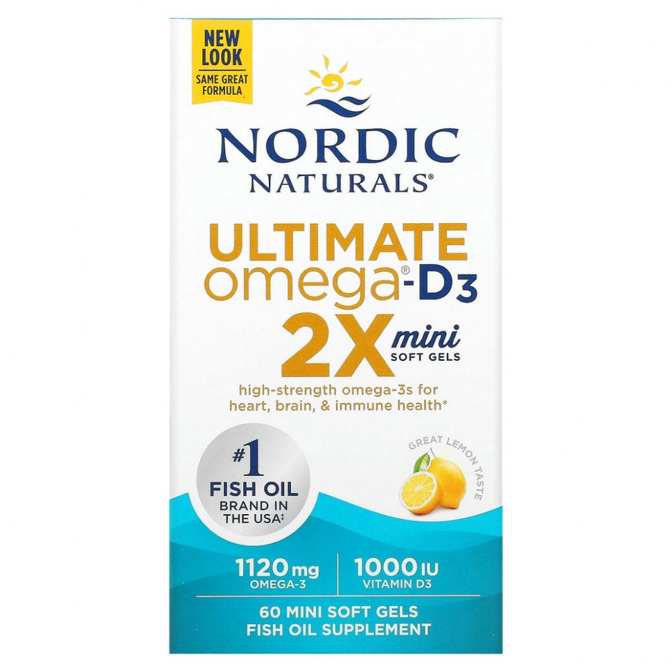 Nordic Naturals, Ultimate Omega 2X   D3, , 60  -    , -, 