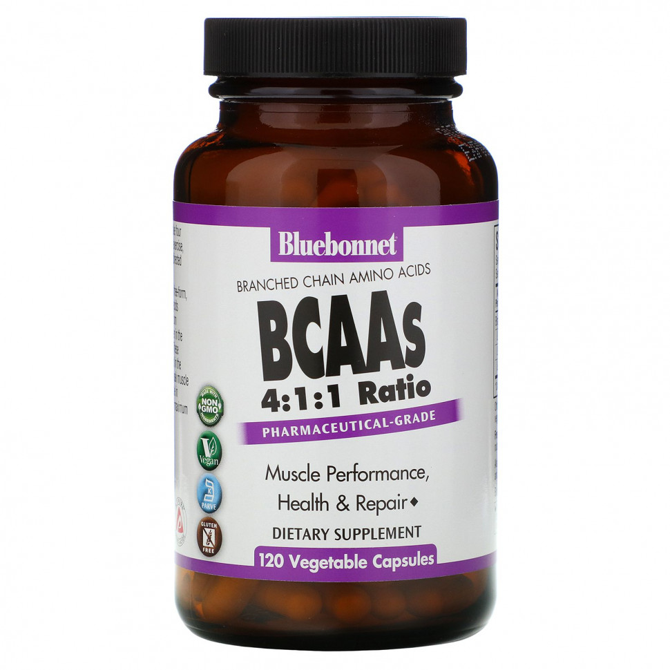 Bluebonnet Nutrition, BCAA   4: 1: 1, 120      , -, 