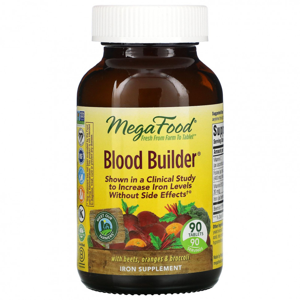 MegaFood, Blood Builder, 90     , -, 