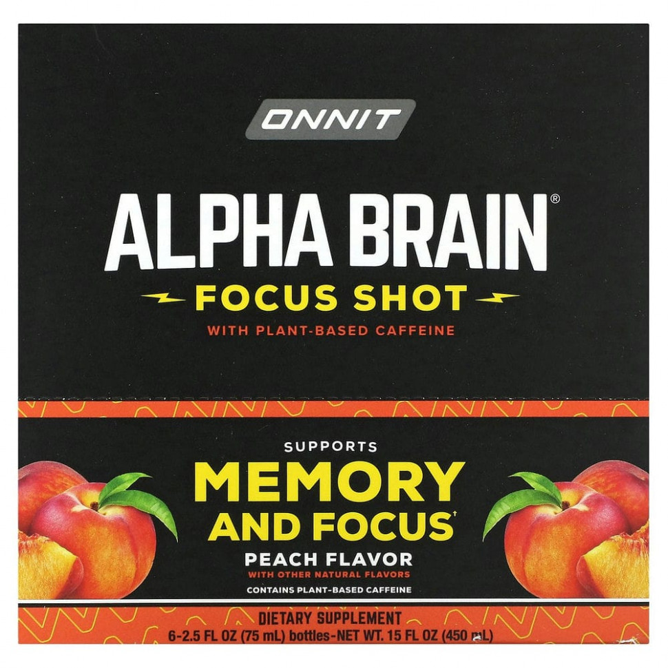 Onnit, Alpha Brain Focus Shot, , 6   75  (2,5 . )    , -, 