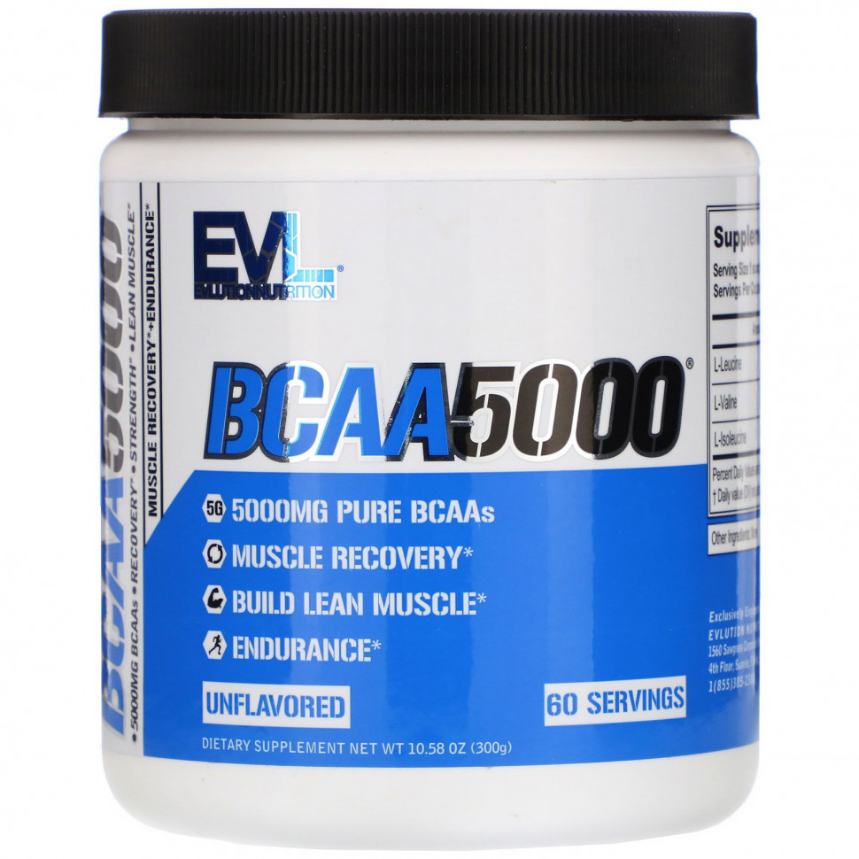 EVLution Nutrition, BCAA5000,   , 300  (10,58 )    , -, 