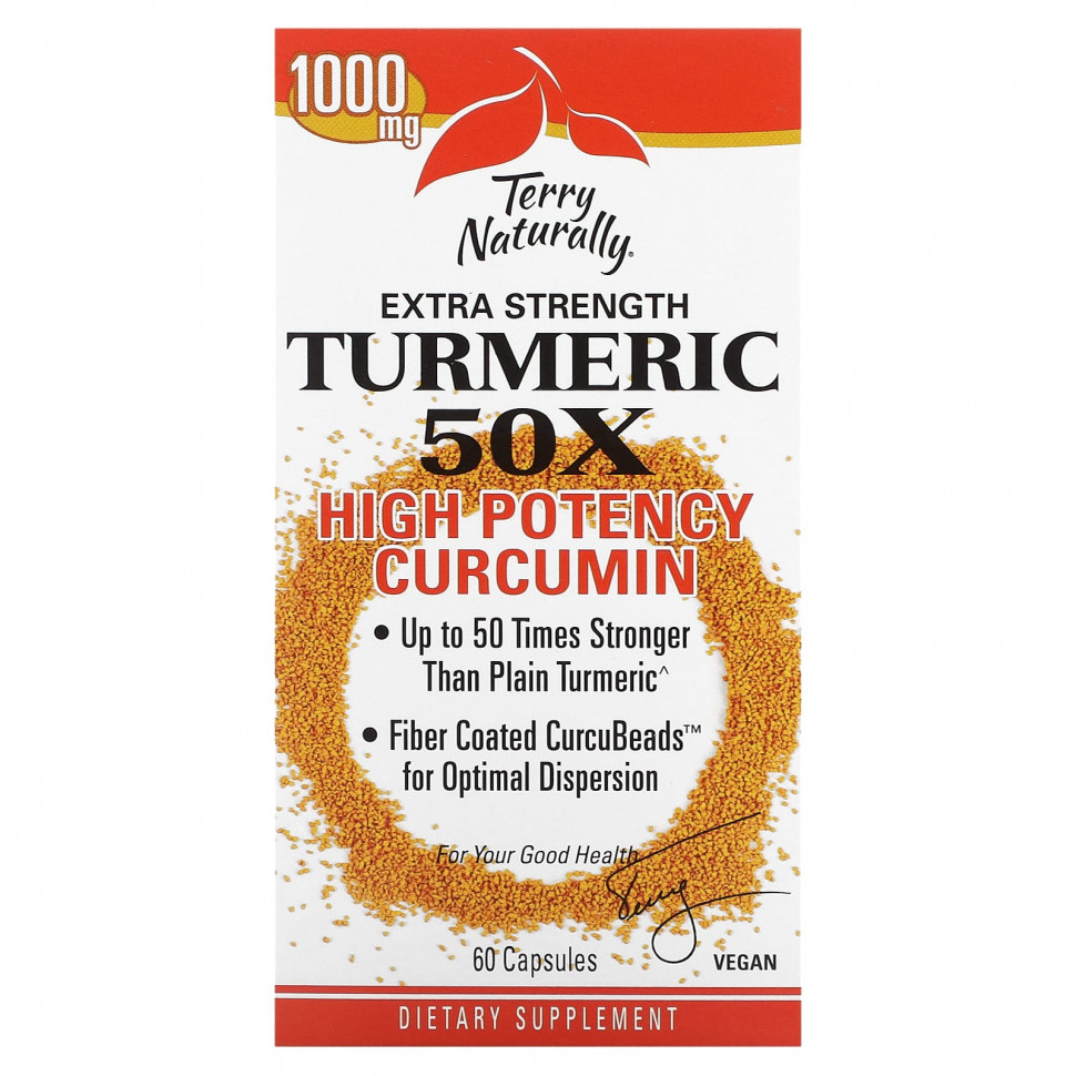 Terry Naturally, Extra Strength Turmeric 50X,  , 1000 , 60     , -, 