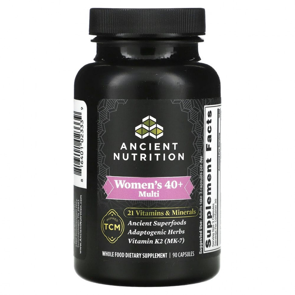 Dr. Axe / Ancient Nutrition, Ancient Multi,    40 , 90     , -, 