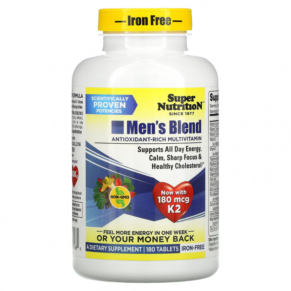 Super Nutrition, Men's Blend,   , , 180     , -, 