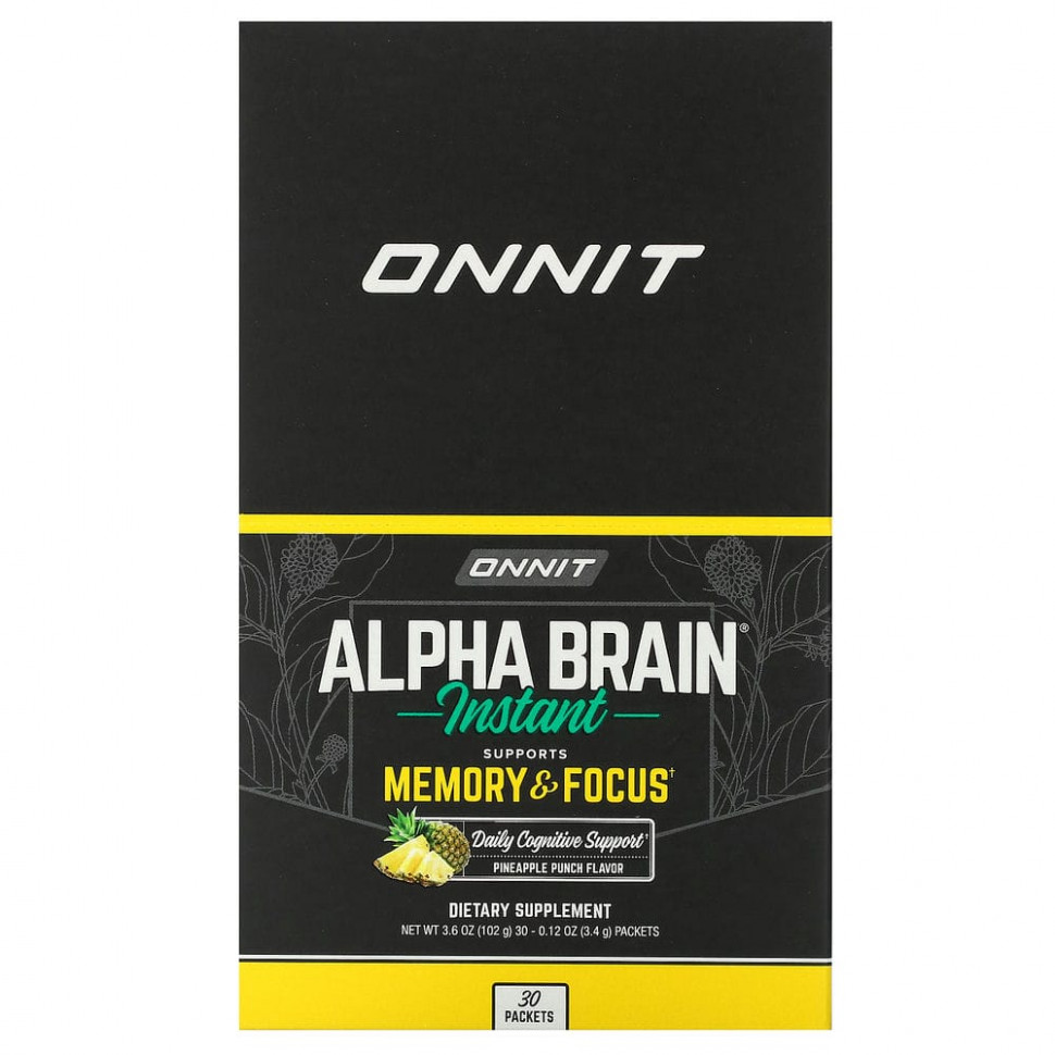 Onnit, Alpha Brain,  ,  , 30   3,4  (0,12 )    , -, 