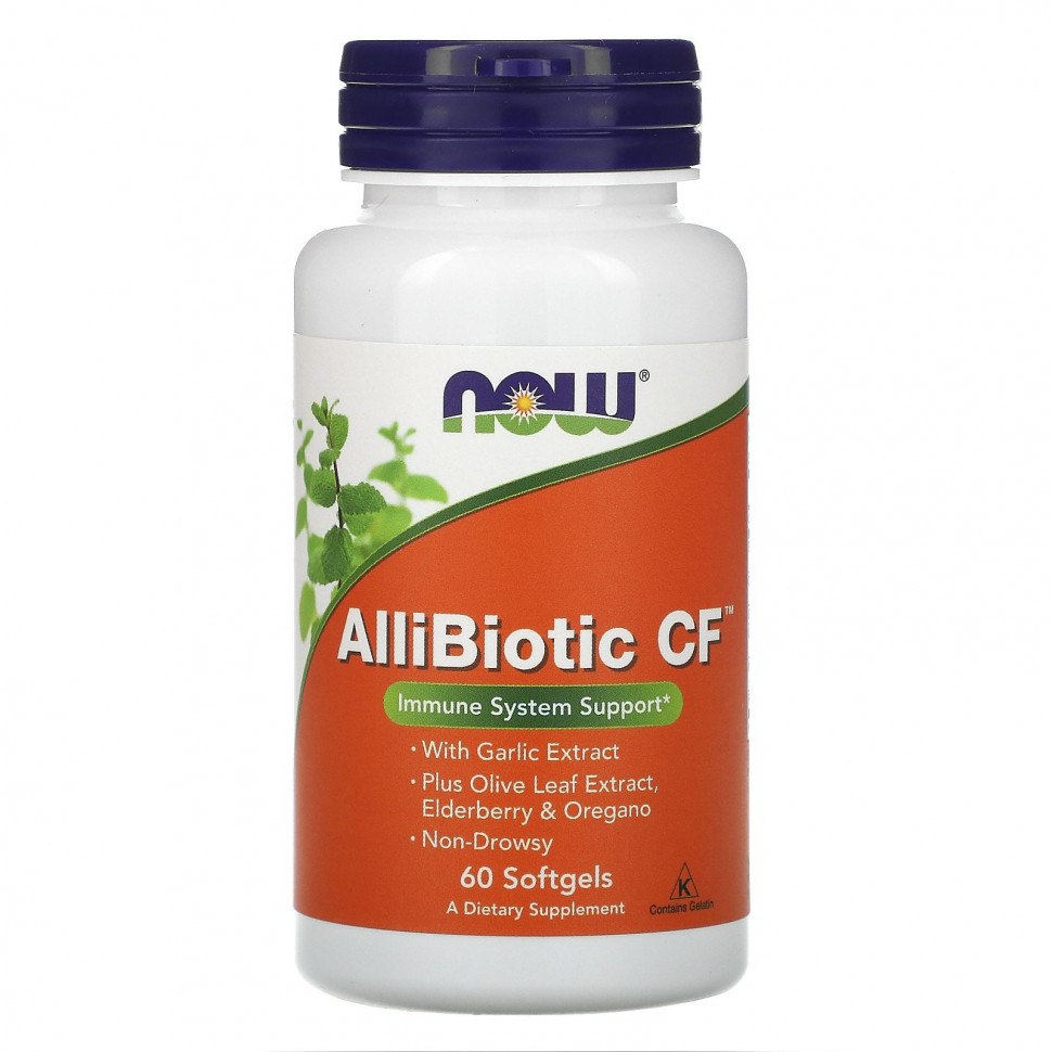  NOW Foods, AlliBiotic CF, 60   Iherb ()