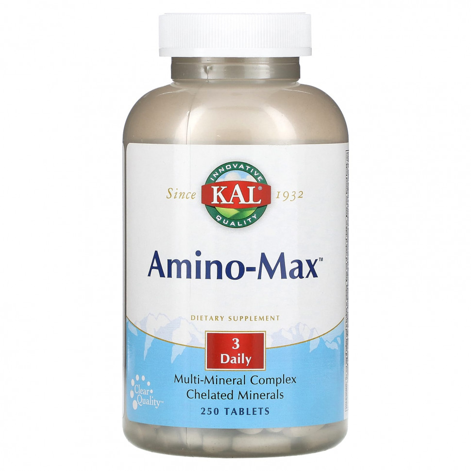 KAL, Amino-Max, 250 Tablets    , -, 