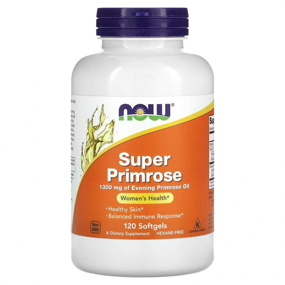 NOW Foods, Super Primrose,   , 1300 , 120     , -, 