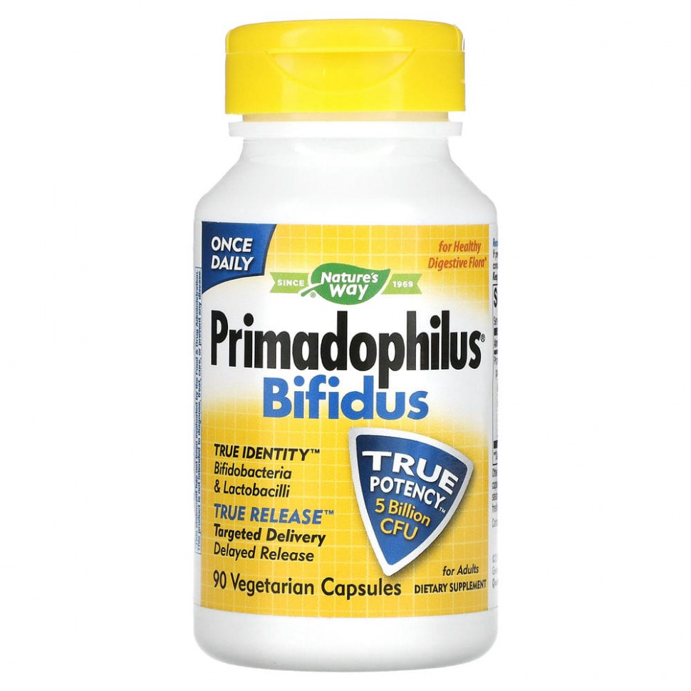 Nature's Way, Primadophilus Bifidus  , 5  , 90      , -, 