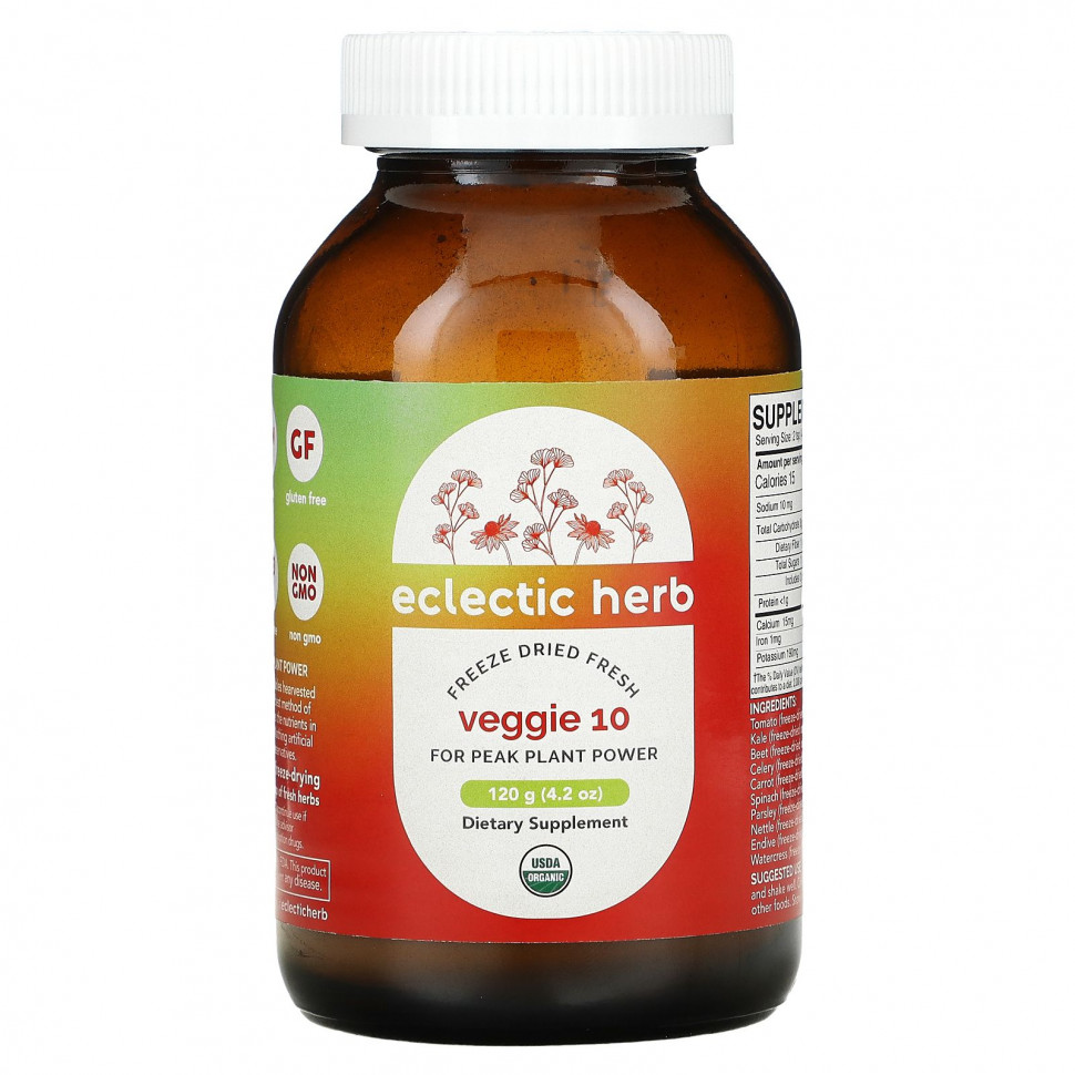  Eclectic Institute, Veggie 10,     , 4,2  (120 )  Iherb ()