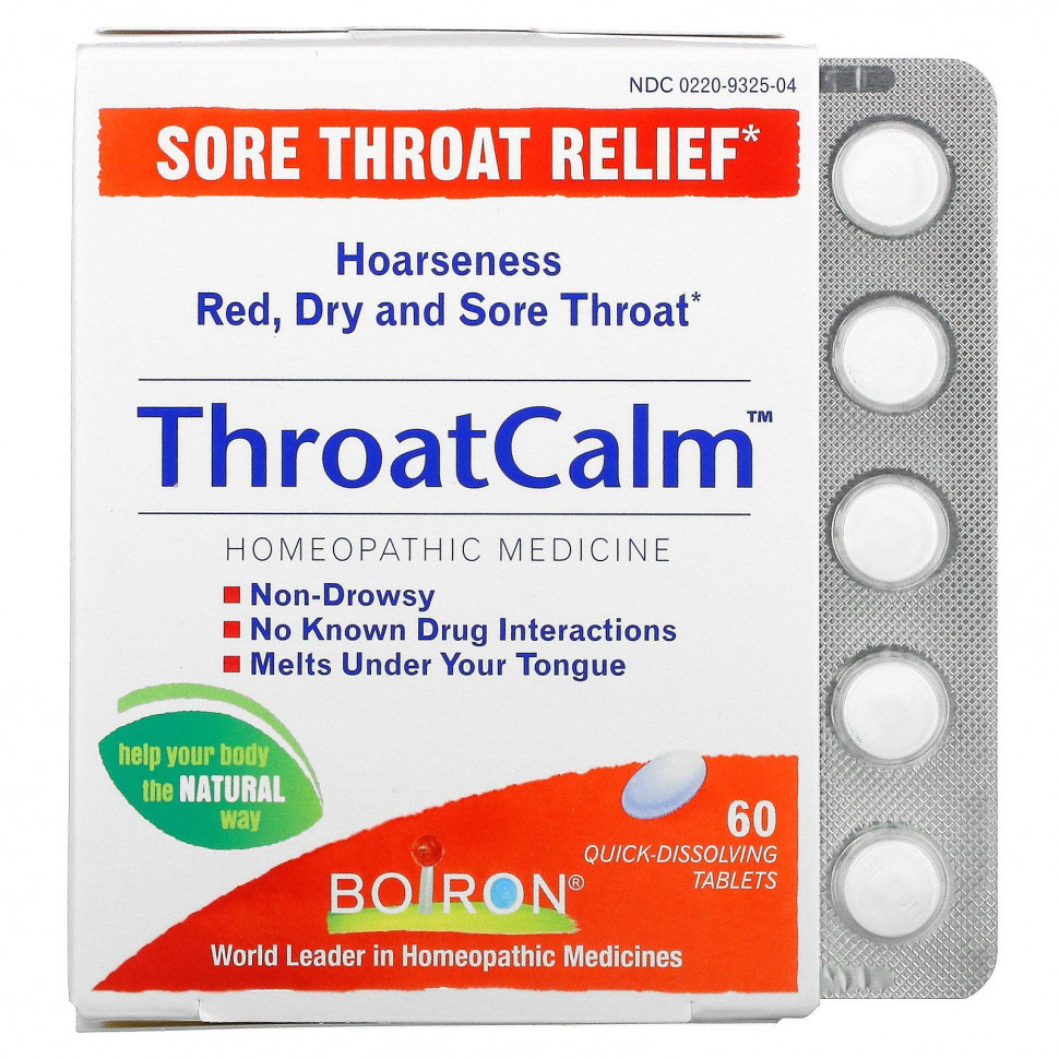  Boiron, ThroatCalm, 60    Iherb ()