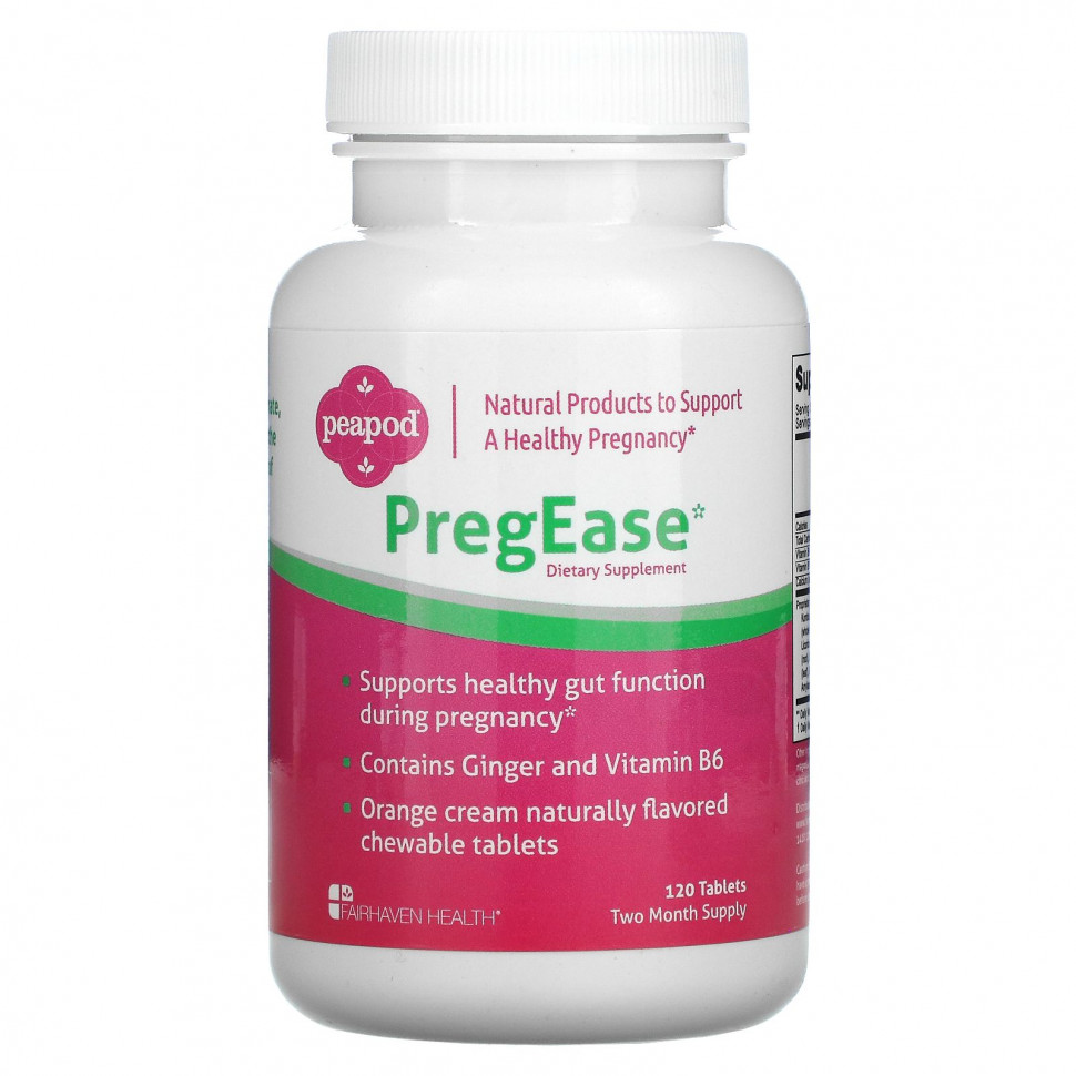 Fairhaven Health, PregEase, 120     , -, 