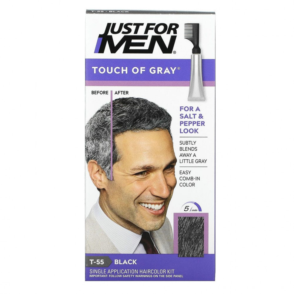 ���������� Just for Men, ������� ������ ��� ����� � ��������� Touch of Gray, ������� ������ T-55, 40 �  Iherb (������)
