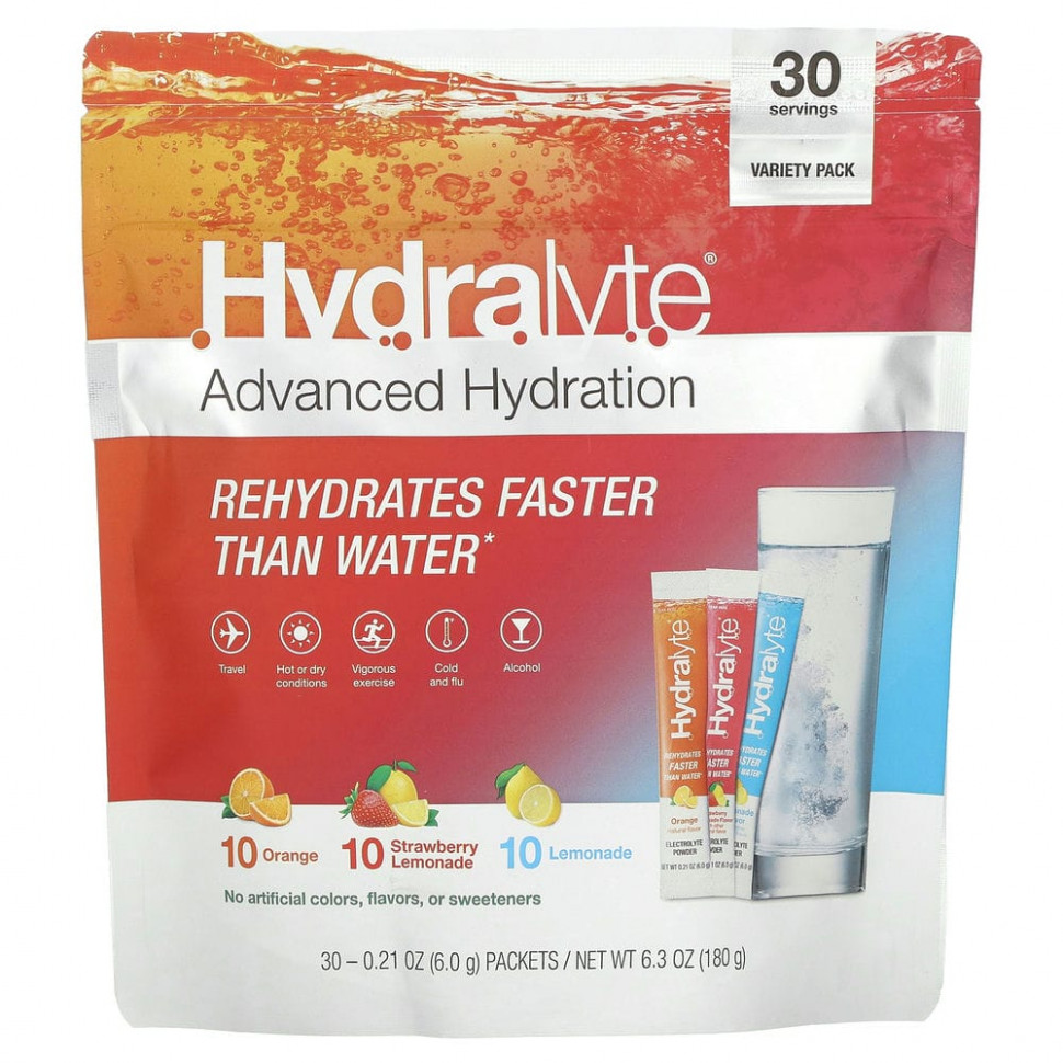 Hydralyte, Advanced Hydration, Variety Pack, ,  , , 30   6  (0,21 )    , -, 