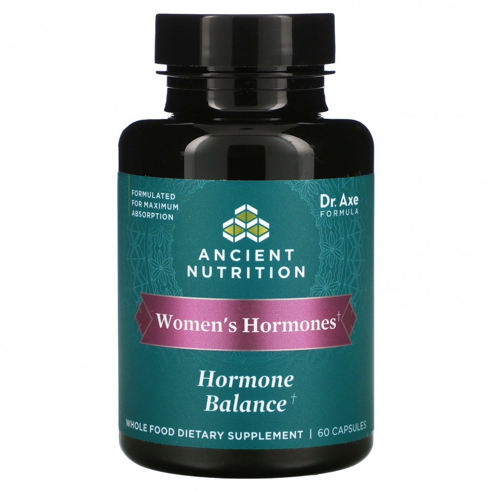 Dr. Axe / Ancient Nutrition, Women's Hormones, Hormone Balance, 60     , -, 