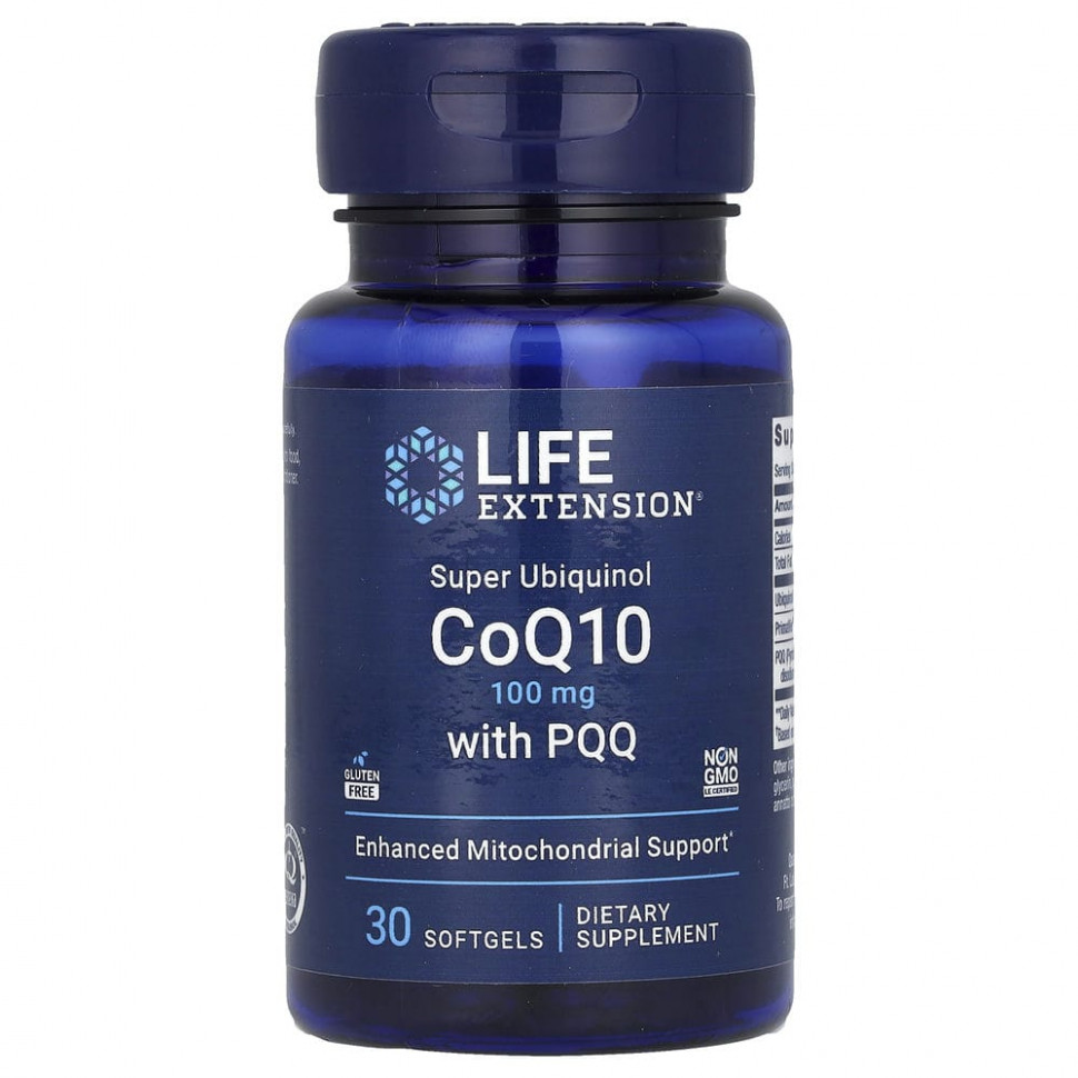 Life Extension, Super Ubiquinol,  Q10, 100 , , 10 , 30     , -, 