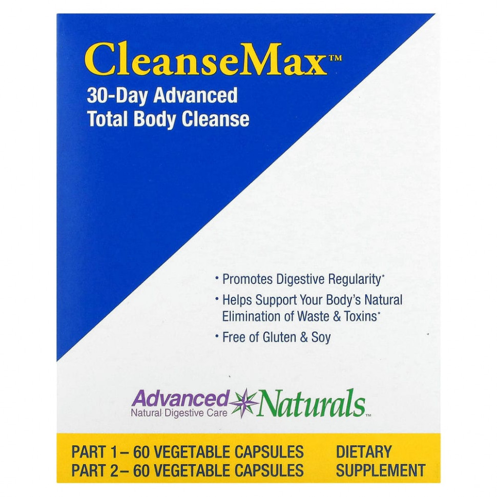 Advanced Naturals, CleanseMax,       30 , 2 , 60        , -, 