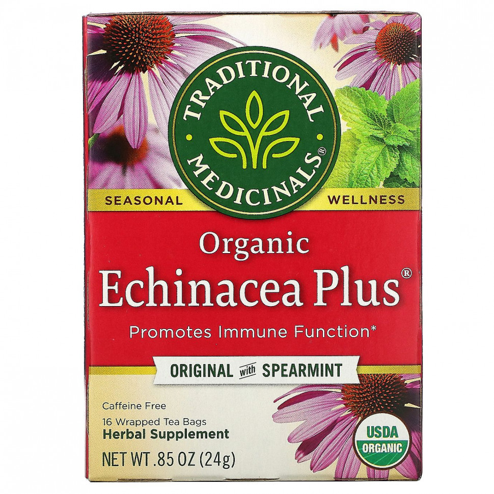 Traditional Medicinals, Organic Echinacea Plus,    ,  , 16    , 24  (0,85 )    , -, 