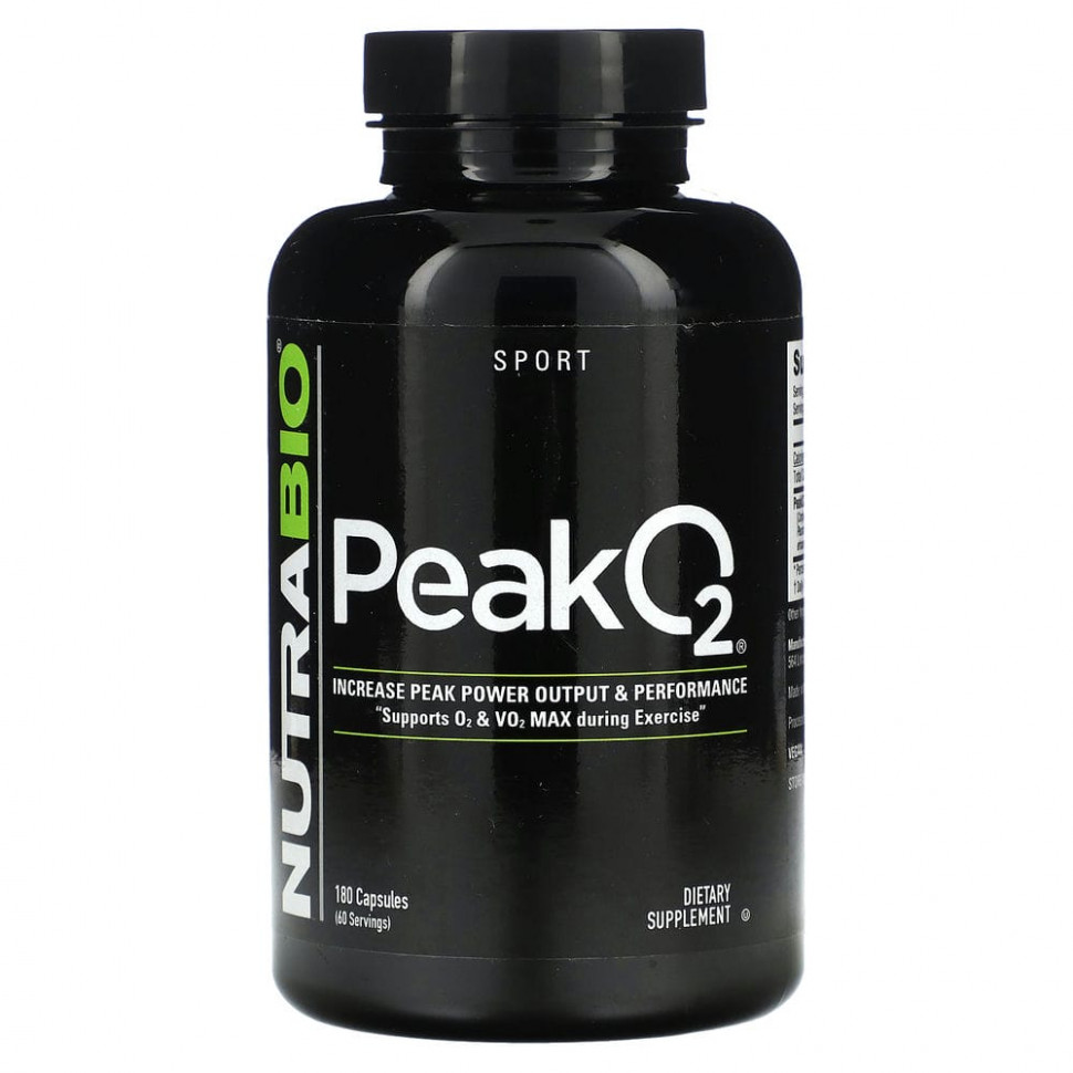 Nutrabio Labs, Peak O2`` 180     , -, 