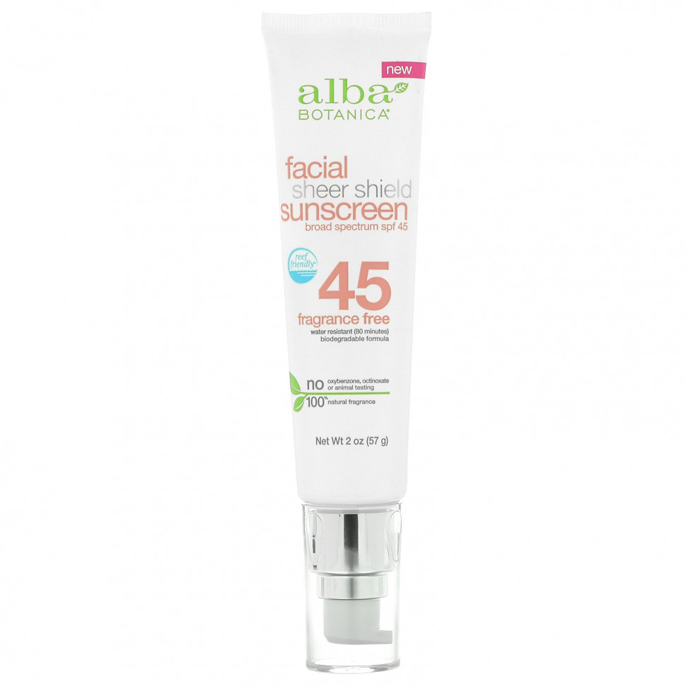 Alba Botanica, Sheer Shield,    , SPF 45,  , 57  (2 )    , -, 