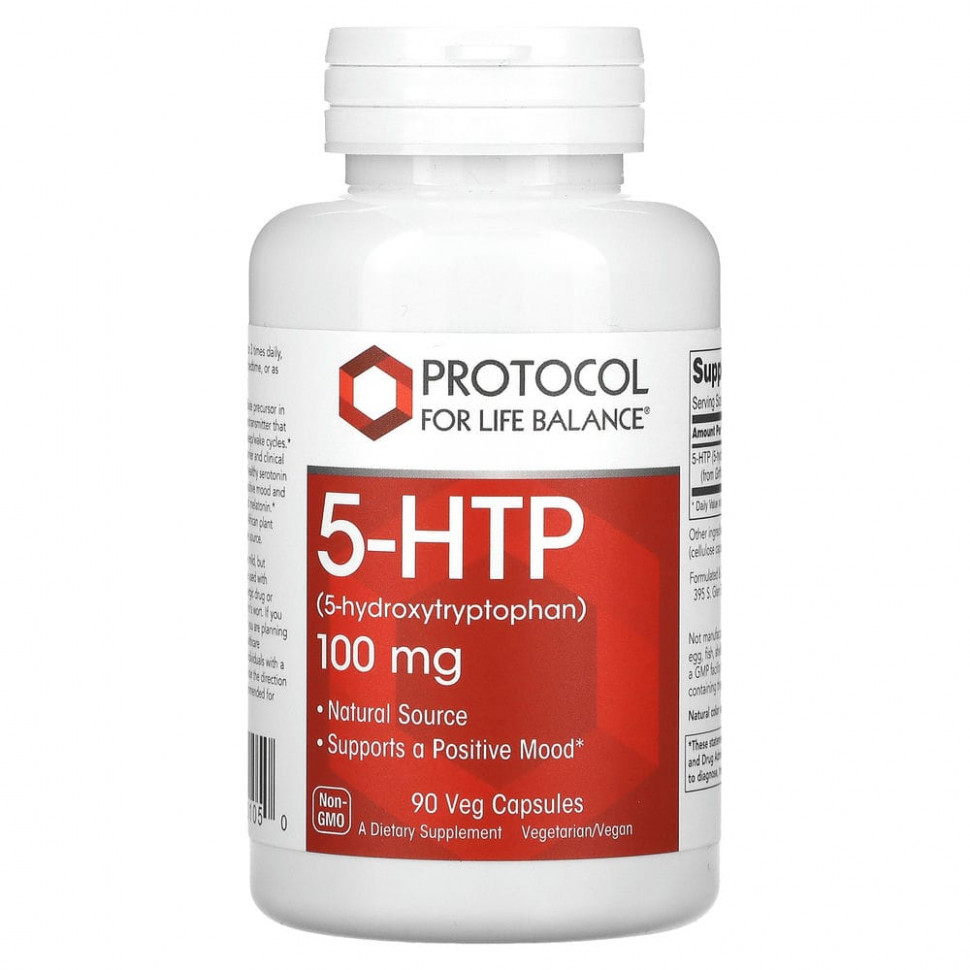 Protocol for Life Balance, 5-HTP, 100 , 90      , -, 