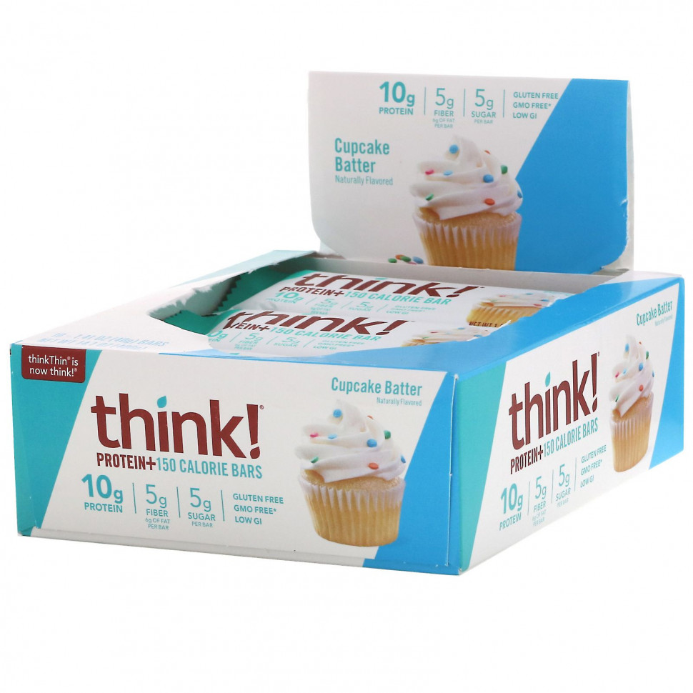  Think !, Protein+, 10  Cupcake Batter  40  (1,41 )  150    Iherb ()