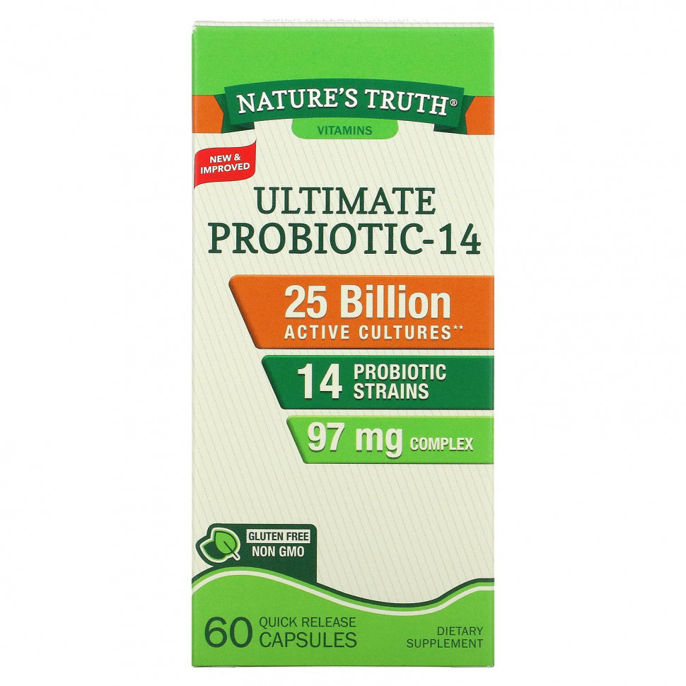  Nature's Truth, Ultimate Probiotic-14, 25 , 60      Iherb ()