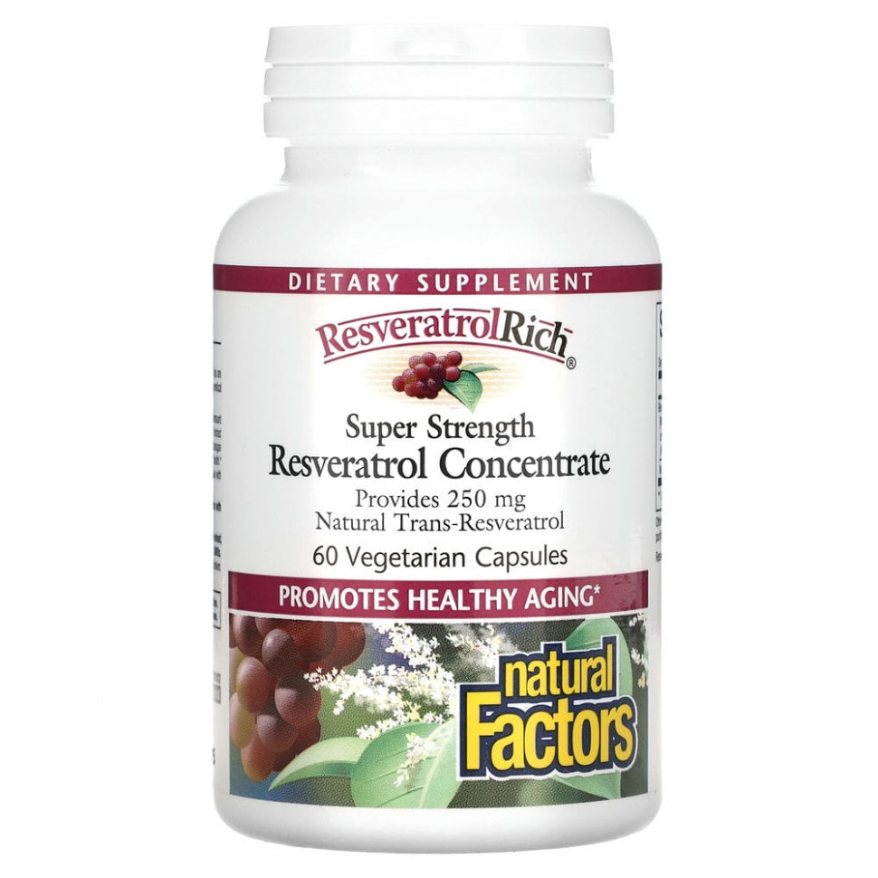 Natural Factors, ResveratrolRich,    , 60      , -, 