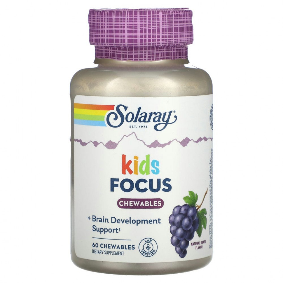 Solaray, Kids, Focus For Children,  , 60      , -, 