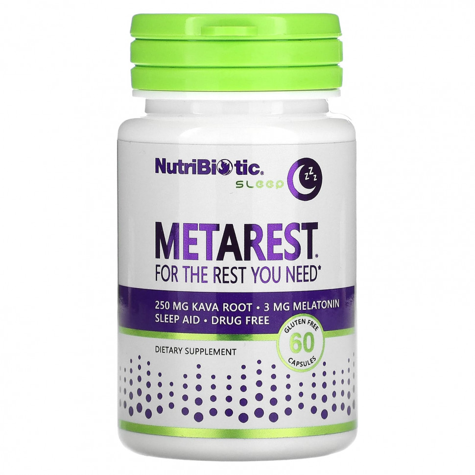 NutriBiotic, Sleep, MetaRest`` 60     , -, 