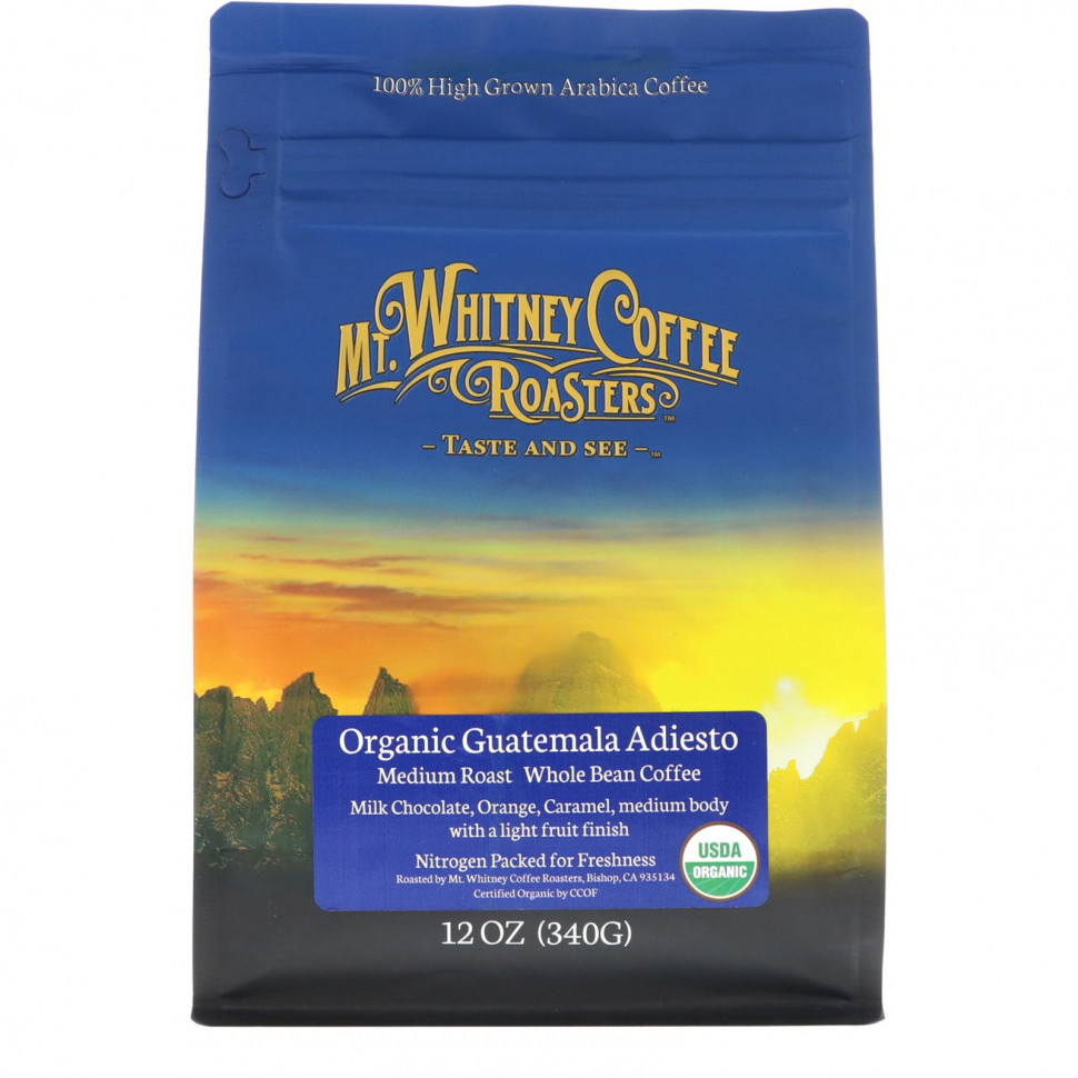 Mt. Whitney Coffee Roasters, Organic Guatemala Adiesto,    ,  , 340  (12 )    , -, 