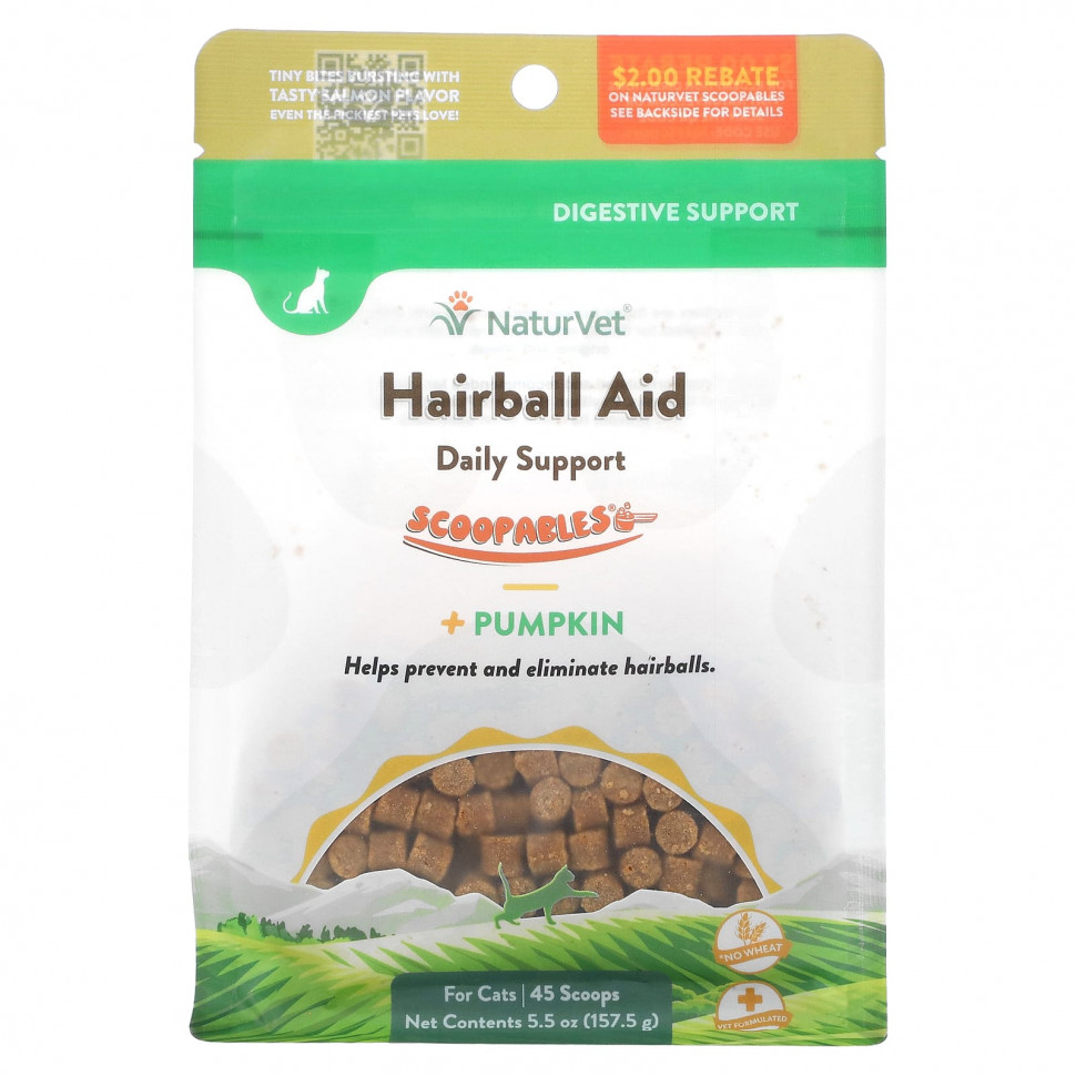  NaturVet, Scoopables,   Hairball Aid + ,  , , 45  , 157,5  (5,5 )  Iherb ()