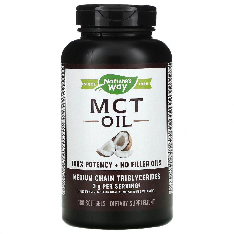 Nature's Way,  MCT, 180      , -, 